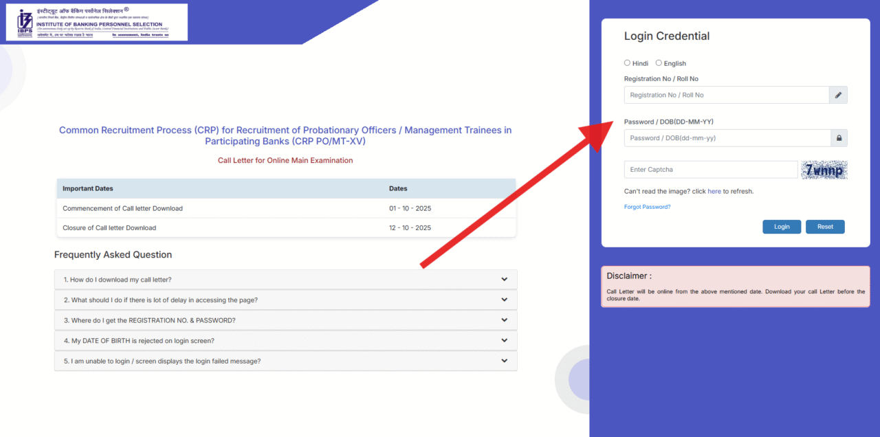 IBPS PO Mains Admit Card 2025 जारी: ऐसे करें डाउनलोड 4 image 6