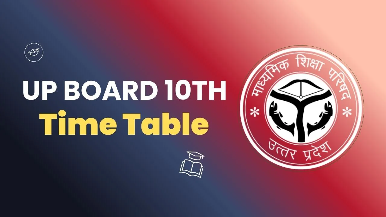 UP Board Class 10 Exam Time Table 2026 जारी: पूरी टाइम टेबल, परीक्षा तिथियाँ और PDF डाउनलोड लिंक 1 UP BOARD 10TH time table 2026