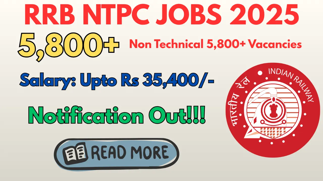 RRB NTPC Graduate Reruitment 2026 - 5,810 Station Master, Clerk and More Posts 1 RRB NTPC JOBS 2025