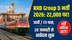 Railway Group D Recruitment 2026: Notification Out for 22,195 Posts | Apply Online 6 RRB Group D Recruitment 2026