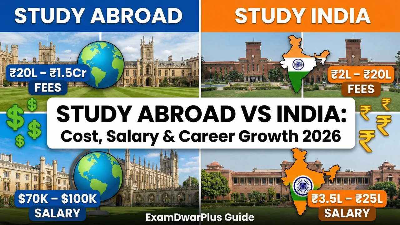Study Abroad vs India: Cost, Salary & Career Growth Comparison 2026