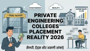 private engineering colleges placement reality